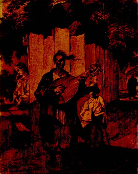 Сліпий. "Невольник". 1843. Папір, сепія.