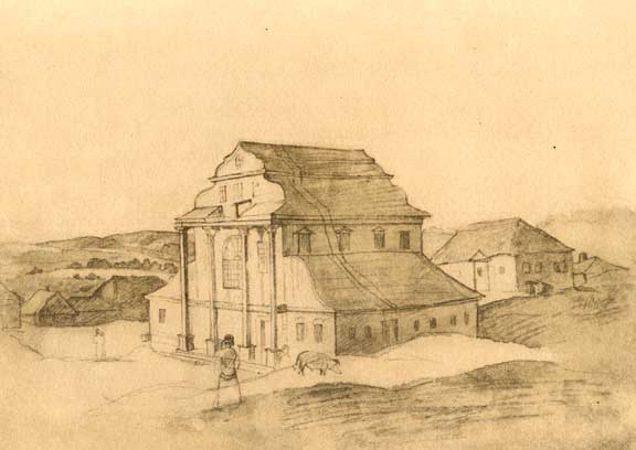 Синагога. Сепія. ( Вересень - жовтень 1846)