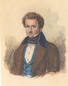 Портрет П.В. Енгельгардта. Акварель. 1833.