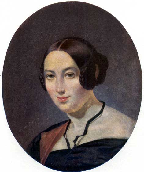 Портрет Маєвської. Олія. (н.р. травень) 1843.