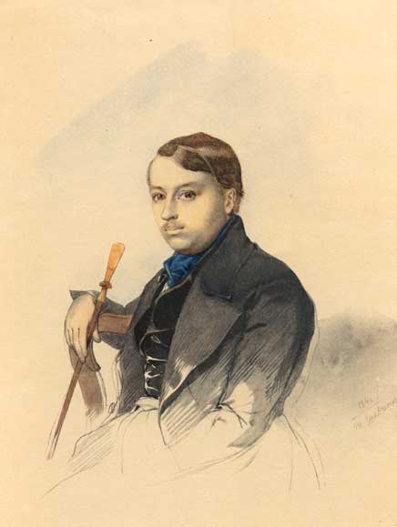Портрет О.А. Катеринича. Акварель. (18.02. - квітень) 1846