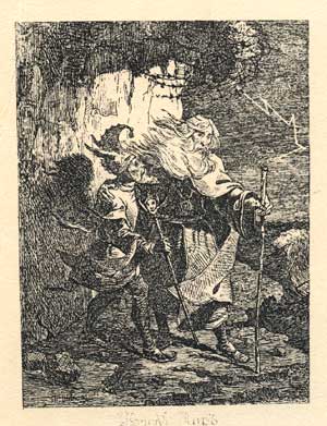 Король Лір. Композиція на тему однойменної трагедії Шекспіра. Гальванокаустика. (н.п. 10.11.1843)
