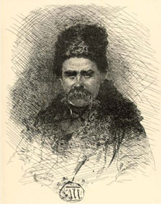  Автопортрет у шапці та кожусі. 1860. Папір, офорт.