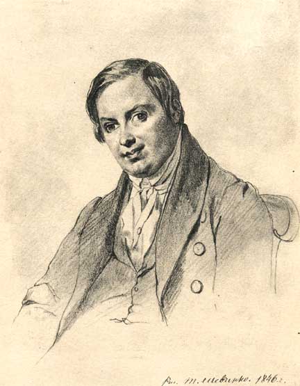 Портрет А.І. Лизогуба. Олівець. ( 28.02 - 30.04.1846; березень 1847).