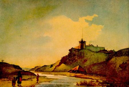 Форт Кара-Бутак. 1848-1849. Папір, акварель.