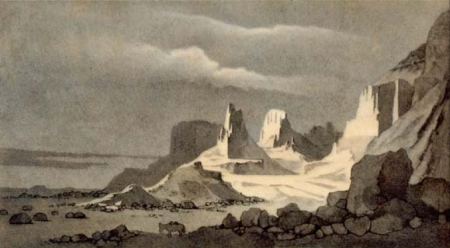 Акмиш-Тау. 1851. Акварель.